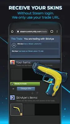 Baixe Skin Ape CSGO: Ganhe Skins de CS:GO (Versão Pro MOD) para Android - Captura de tela 3
