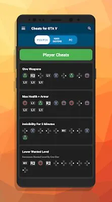 Baixe Cheats para todos os GTA (MOD Desbloqueado) para Android - Captura de tela 1