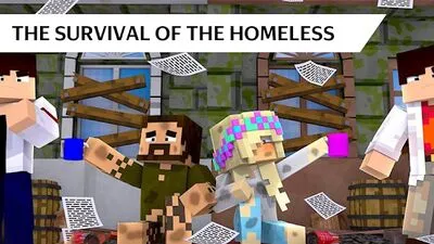 Baixe o mod Homeless Survival para Minecraft PE (MOD Grátis de Anúncios) para Android - Captura de tela 1