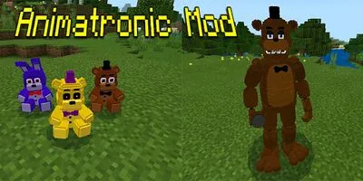 Baixe o Mod Animatronic para Minecraft PE (MOD Desbloqueado) para Android - Captura de tela 1