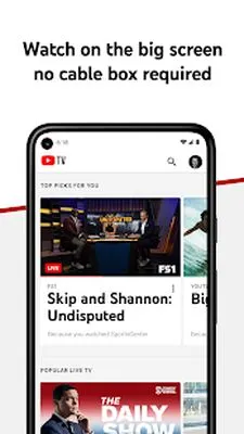 Baixe YouTube TV: TV ao Vivo e mais (MOD Premium) para Android - Captura de tela 1