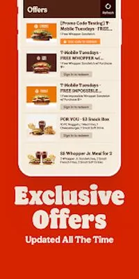 Baixe o App BURGER KING® (MOD de Anúncio Grátis) para Android - Captura de tela 1