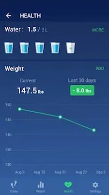 Baixe Step Counter (Free Ad MOD) para Android - Captura de tela 1