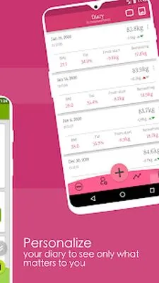 Baixe Weight Tracker, Calculadora de IMC (Versão Pro MOD) para Android - Captura de tela 4