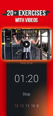 Baixe 100 Pull Ups Workout (Versão Pro MOD) para Android - Captura de tela 1