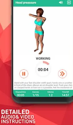Baixe Treino de Parte Superior do Corpo para Mulheres (MOD Desbloqueado) para Android - Captura de tela 1