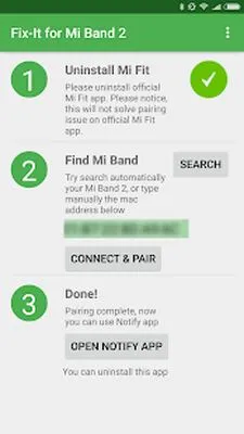Baixe Fix-it para Mi Band 2 (MOD Premium) para Android - Captura de tela 1