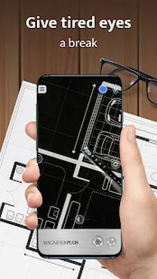 Baixe Magnifier Plus com Lanterna (MOD Grátis com Anúncios) para Android - Captura de tela 2