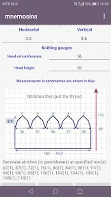 Baixe os padrões de tricô Mnemosina (MOD Premium) para Android - Captura de tela 3