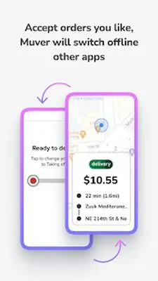 Baixe Muver: Gig Driver workspace (MOD Premium) para Android - Captura de tela 1