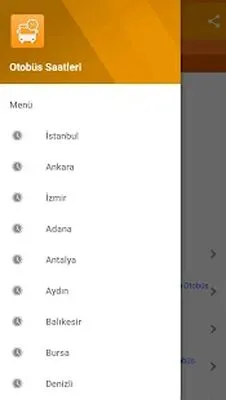Baixe Horários de Ônibus na Turquia (Ad MOD Grátis) para Android - Captura de tela 3