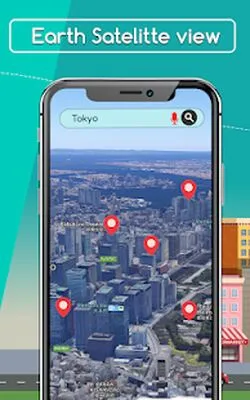 Baixe Satellite View Earth Maps & GPS Live Navigation (MOD Desbloqueado) para Android - Captura de tela 1