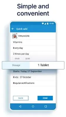 Baixe Pills Time Medication Tracker & Pill Reminder (Versão Pro MOD) para Android - Captura de tela 2