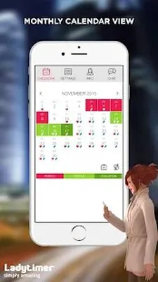 Baixe Ladytimer Ovulation & Period Calendar (Versão Pro MOD) para Android - Captura de tela 3