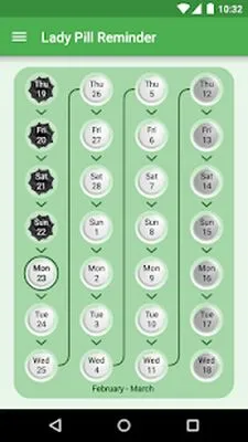 Baixe Lady Pill Reminder ® (Versão Pro MOD) para Android - Captura de tela 2