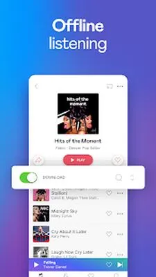 Baixe Deezer: Player de Música & Podcast (MOD Premium) para Android - Captura de tela 1