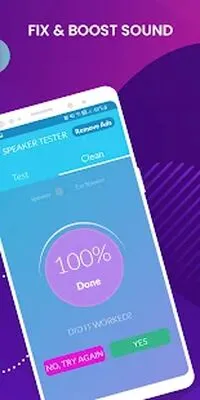 Baixe Speaker Tester & Cleaner: Fix Speaker Boost Volume (MOD Grátis com Anúncios) para Android - Captura de tela 3