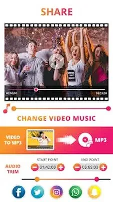 Baixe o Extrator de Áudio: Extraia, Corte & Altere Áudio (MOD Premium) para Android - Captura de tela 3