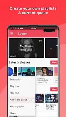 Baixe o app de Música: Stream (MOD Premium) para Android - Captura de tela 1