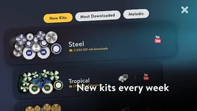 Baixe Real Drum: bateria eletrônica (Versão Pro MOD) para Android - Captura de tela 2