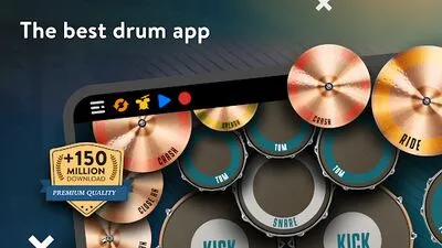 Baixe Real Drum: bateria eletrônica (Versão Pro MOD) para Android - Captura de tela 4