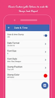 Baixe Photo Stamper: Adicione Data e Texto pela Câmera (MOD Desbloqueado) para Android - Captura de tela 3