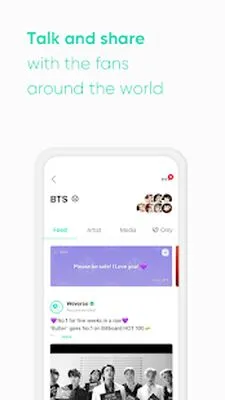 Baixe Weverse (MOD Grátis com Anúncios) para Android - Captura de tela 1
