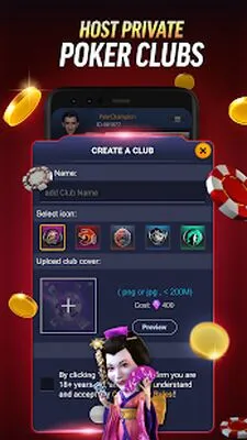 Baixe PokerBROS: Jogue Texas Holdem Online com Amigos (MOD Grátis com Dinheiro Infinito) para Android - Captura de tela 3