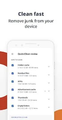 Baixe CCleaner: Limpeza de Cache, Acelerador de Telefone, Otimizador (MOD Premium) para Android - Captura de tela 1