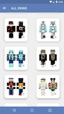 Baixe Skins para Minecraft PE (MOD Desbloqueado) para Android - Captura de tela 1