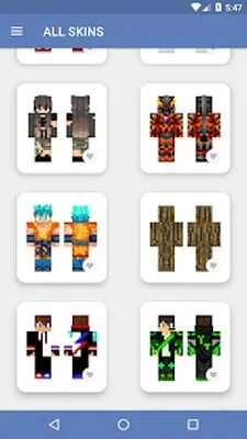 Baixe Skins para Minecraft PE (MOD Desbloqueado) para Android - Captura de tela 4