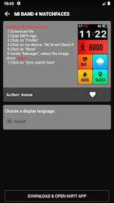 Baixe o Tool Mi Band 4 WatchFace (Mod Grátis Sem Anúncios) para Android - Captura de tela 1
