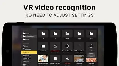 Baixe Gizmo VR Video Player: Vídeos de Realidade Virtual 360 (Versão Pro MOD) para Android - Captura de tela 1