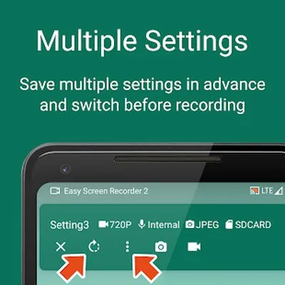 Baixe Easy Screen Recorder 2 (MOD Premium) para Android - Captura de tela 2