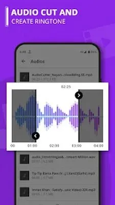 Baixe o Cortador de Vídeo para Áudio Mp3 | Vídeo com Máscara Desfocada (MOD Desbloqueado) para Android - Captura de tela 1