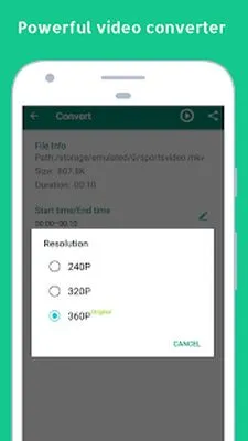 Baixe Conversor de Vídeo Comprimidor de Vídeo Grátis (Versão Pro MOD) para Android - Captura de tela 1
