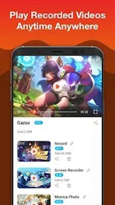 Baixe o Gravador de Tela para Jogos, Videochamadas, Capturas de Tela (Versão Pro MOD) para Android - Captura de tela 1