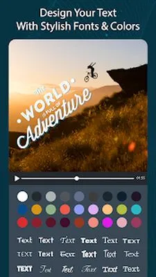 Baixe Add Fancy Text on Video, Text Editor & Font Studio (Versão Pro MOD) para Android - Captura de tela 1