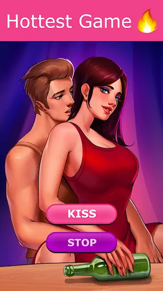 Download Kiss Kiss: Spin the Bottle MOD [Unlimited money/coins] + MOD [Menu] APK for Android