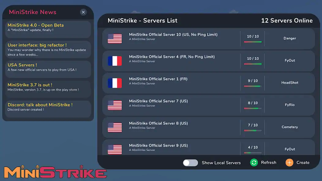 Download MiniStrike MOD [Unlimited money/gems] + MOD [Menu] APK for Android