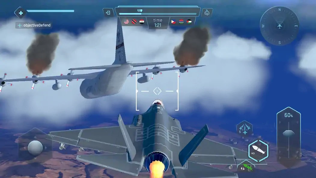 Download Sky Warriors: Airplane Games MOD [Unlimited money/coins] + MOD [Menu] APK for Android