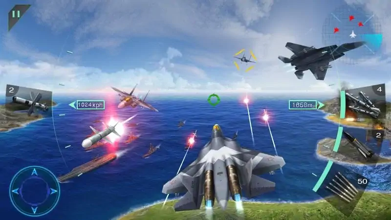 Download Sky Fighters 3D MOD [Unlimited money/gems] + MOD [Menu] APK for Android