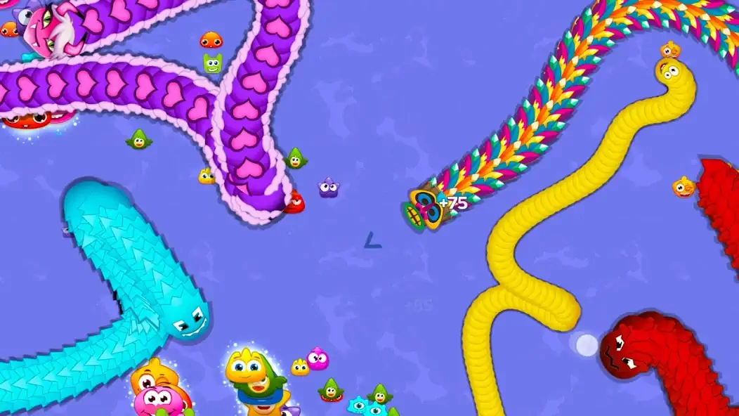 Download Worm Hunt - Snake game iO zone MOD [Unlimited money] + MOD [Menu] APK for Android
