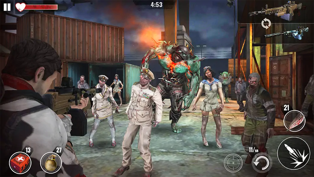 Download Zombie Hunter: Offline Games MOD [Unlimited money/gems] + MOD [Menu] APK for Android