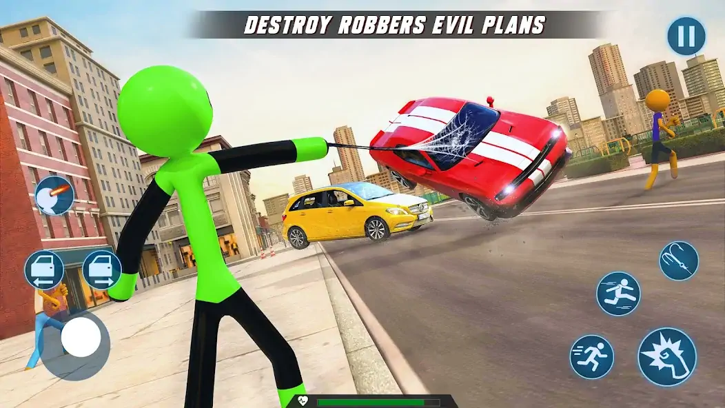 Download Spider Hero Stickman Rope Hero MOD [Unlimited money] + MOD [Menu] APK for Android