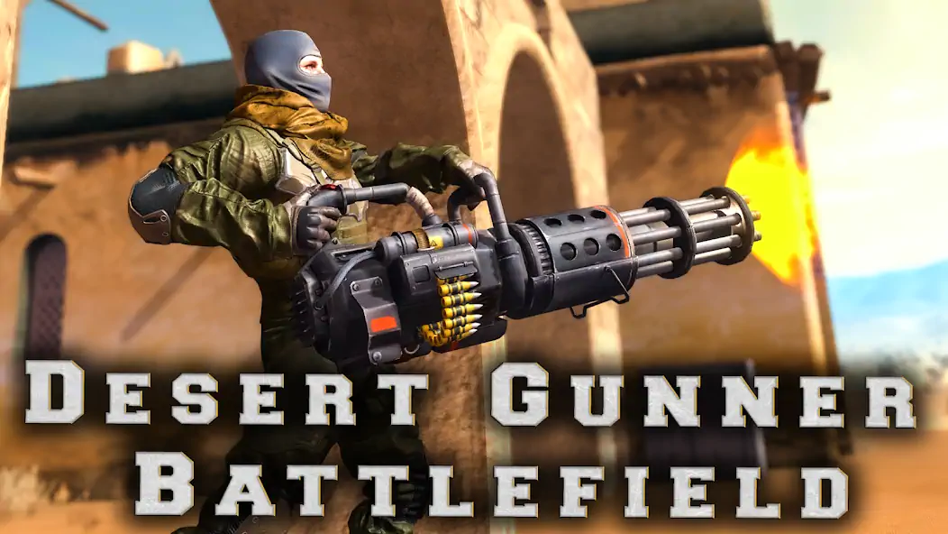 Download Desert Gunner Machine Gun Game MOD [Unlimited money] + MOD [Menu] APK for Android