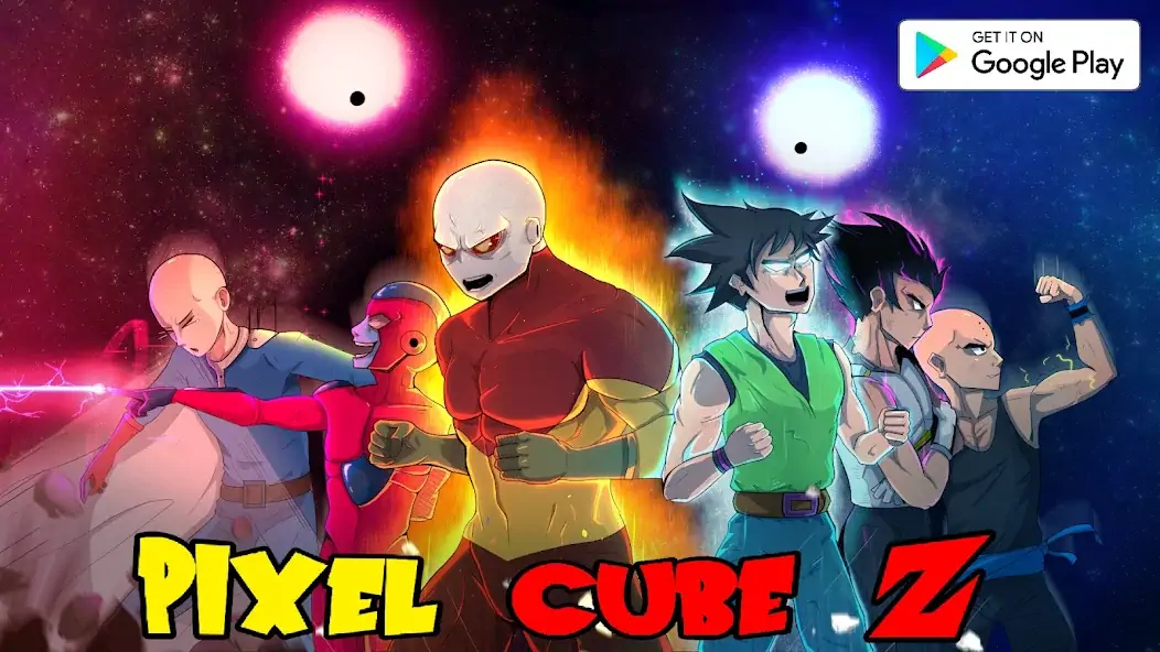 Download Pixel Cube Z Super Warriors MOD [Unlimited money/gems] + MOD [Menu] APK for Android