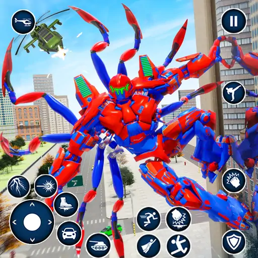 Download Spider Robot: Robot Car Games MOD [Unlimited money] + MOD [Menu] APK for Android