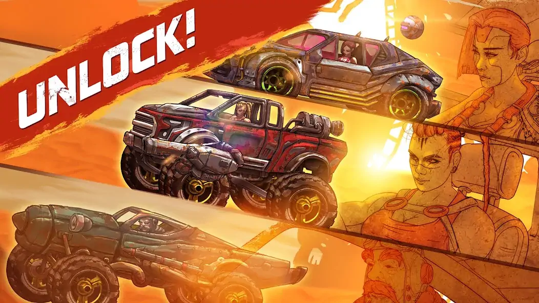 Download Road Warrior: Nitro Car Battle MOD [Unlimited money/coins] + MOD [Menu] APK for Android