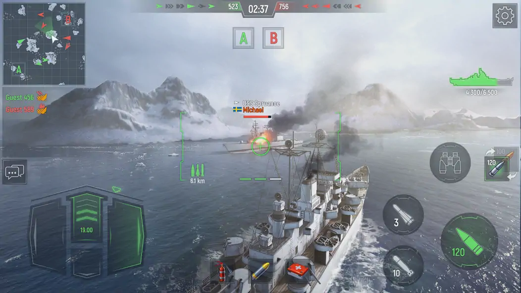 Download Force of Warships: Battleship MOD [Unlimited money/gems] + MOD [Menu] APK for Android